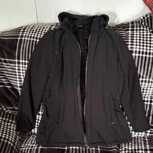 Women’s Black Hooded  Winter Jacket